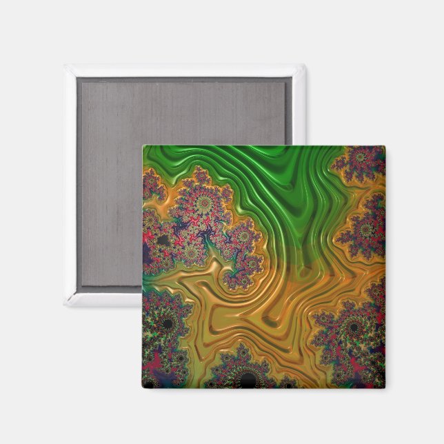 Imán Bosque fractal (Anverso/Reverso)
