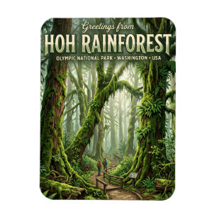 Imán Bosque lluvioso de Hoh Washington