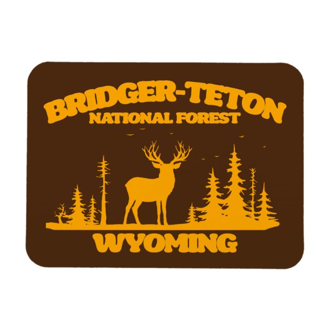 Imán Bosque nacional Bridger-Teton (Horizontal)