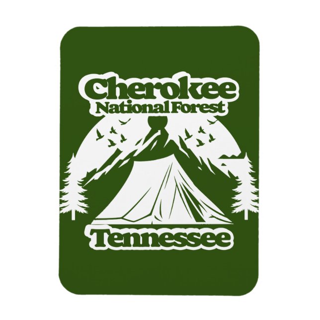 Imán Bosque nacional de Cherokee Tennessee (Vertical)