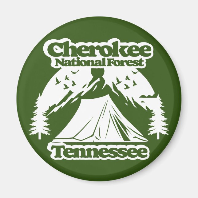 Imán Bosque nacional de Cherokee Tennessee (Frente)