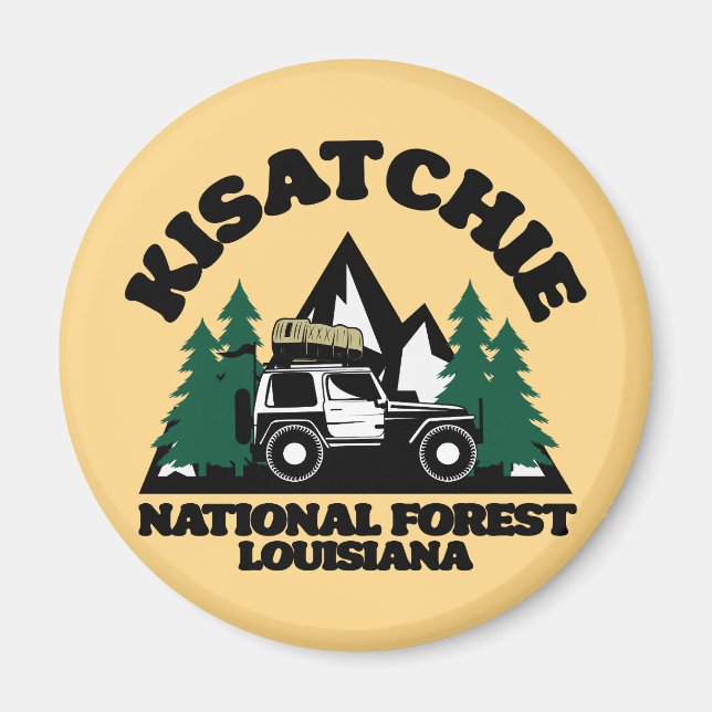 Imán Bosque nacional de Kisatchie Louisiana (Frente)