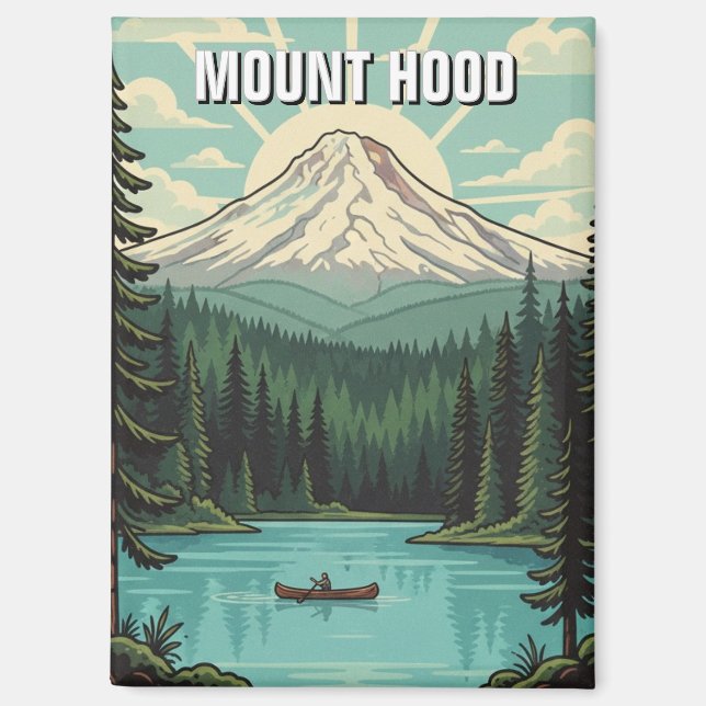 Imán Bosque nacional de Mount Hood (Anverso)