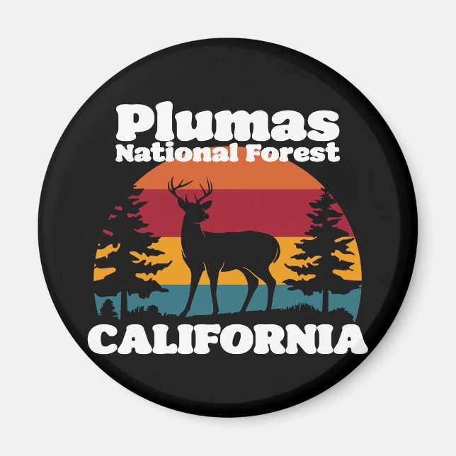 Imán Bosque nacional de Plumas de California (Frente)