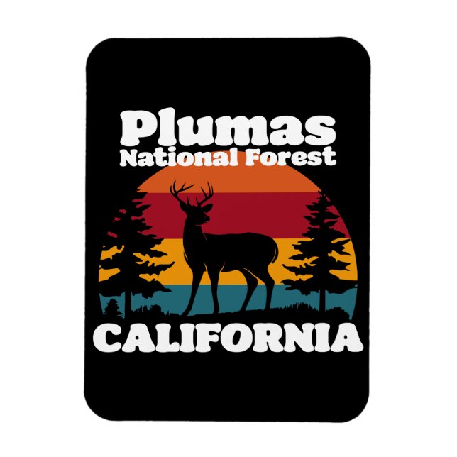 Imán Bosque nacional de Plumas de California (Vertical)