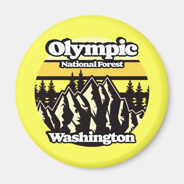 Imán Bosque Nacional Olímpico, Washington (Frente)