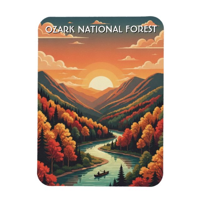Imán Bosque Nacional Ozark Arkansas (Vertical)
