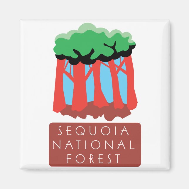 Imán Bosque nacional Sequoia (Frente)