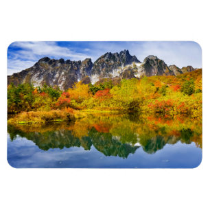 Imán Bosque paisajístico panorámico y montañas