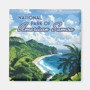 Imán Bosque pluvial de la playa de Samoa Americana