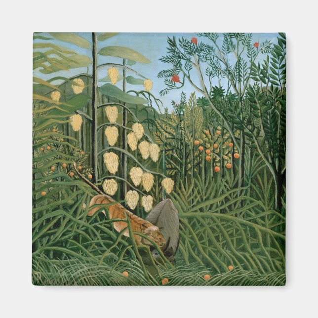 Imán Bosque tropical, Henri Rousseau (Frente)