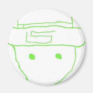Imán Bosquejo del aficionado del Leprechaun