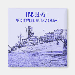 Imán Bosquejo del HMS Belfast