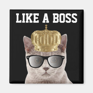 IMÁN BOSS CAT BIRTHDAY MAGNETS