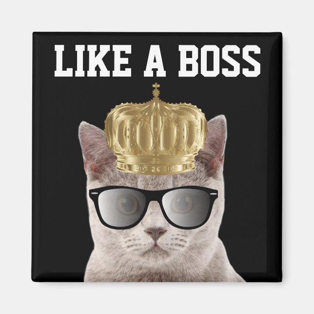 IMÁN BOSS CAT BIRTHDAY MAGNETS (Frente)