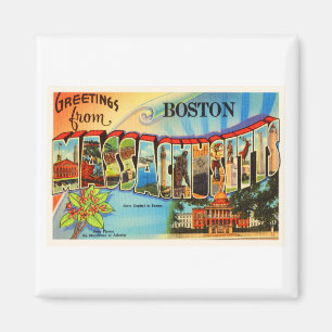 Imán Boston #2 Massachusetts MAMÁES recuerdo de viajes 