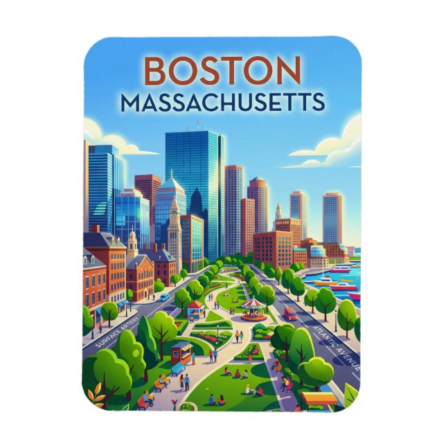 Imán Boston EE. UU. (Vertical)