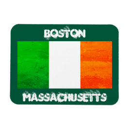 Imán Boston Irish Flag Magnet – Massachusetts Souvenir