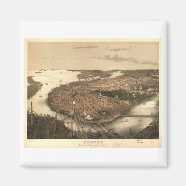 Imán Boston, Massachusetts en 1877 (Frente)