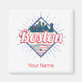 Imán Boston Massachusetts Estados Unidos Vintage USA