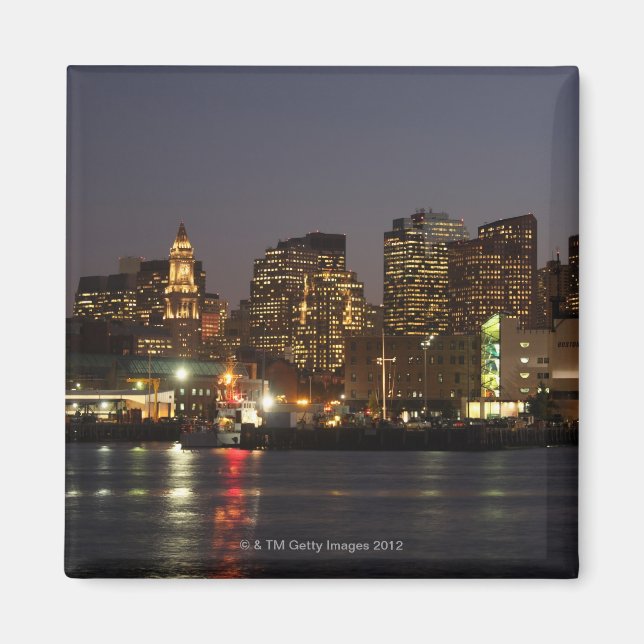 Imán Boston, Massachusetts Skyline 4 (Frente)
