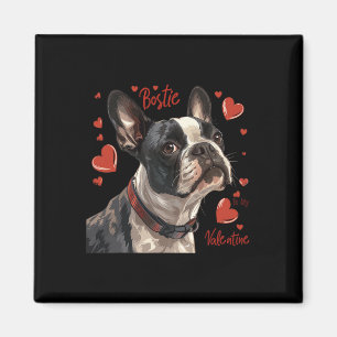 Imán Boston Terrier es mi dueño de perro mascota lindo