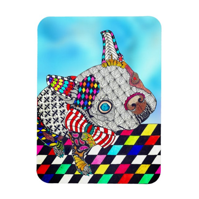 Imán Boston Terrier Magnet 3"x4" (Vertical)