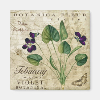 Imán Botanica Febrero Magnet