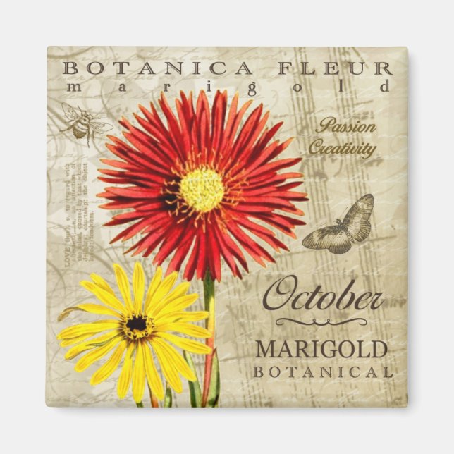Imán Botanica Octubre (Frente)