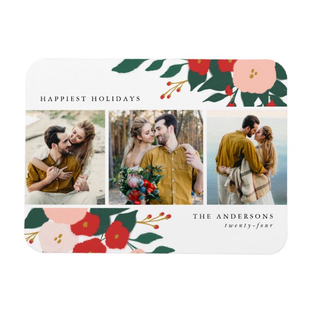 Imán Botánicos de invierno | Foto de vacaciones (Horizontal)