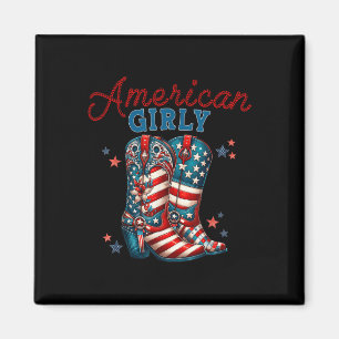 Imán Botas de vaquero coquetas americanas para chicas 4