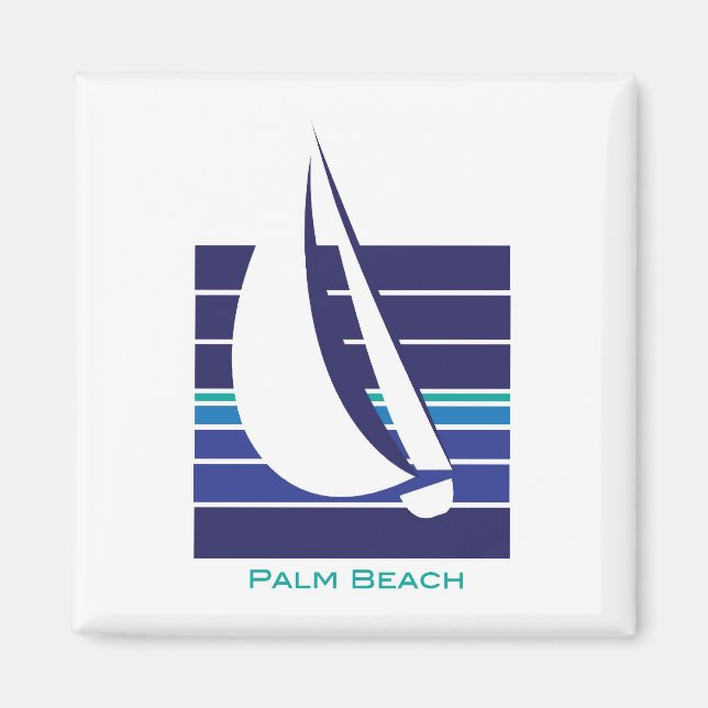 imán Bote Blues Square_Palm Beach (Frente)