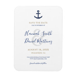 Imán Bote de la Marina Náutica Anchor salva la fecha