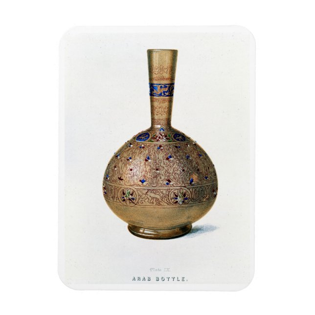 Imán Botella árabe, placa IX de una alba de finales del (Vertical)
