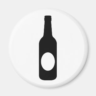 Imán Botella de cerveza negra