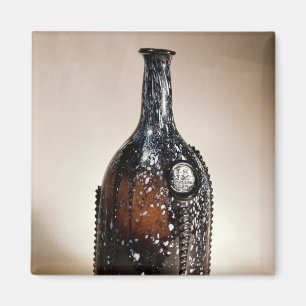 Imán Botella del marrón oscuro, probablemente Nailsea