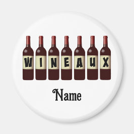 Imán Botellas de vino rojo Wineaux alineadas a medida