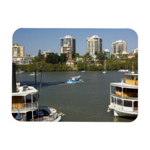 Imán Botes de vapor, río Brisbane, Brisbane,