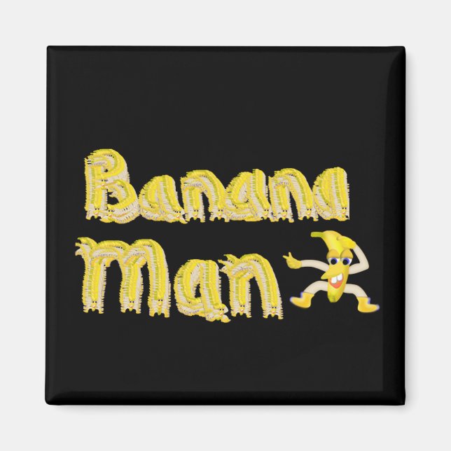 Imán botón Banana Man (Frente)