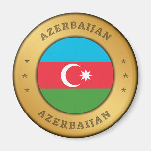 Imán botón Bandera de Azerbaiyán