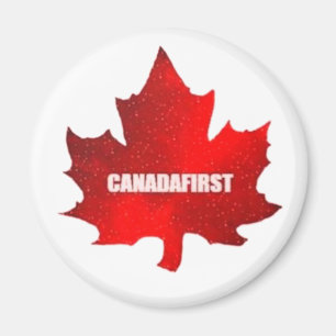 Imán Botón Canadamant Red Maple Leaf
