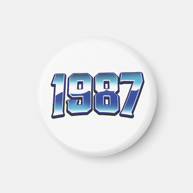 IMÁN BOTÓN DE 1987 (Frente)