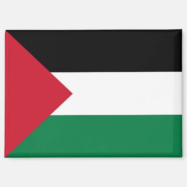 Imán Botón de bandera de Palestina Patriótica para toda (Anverso)