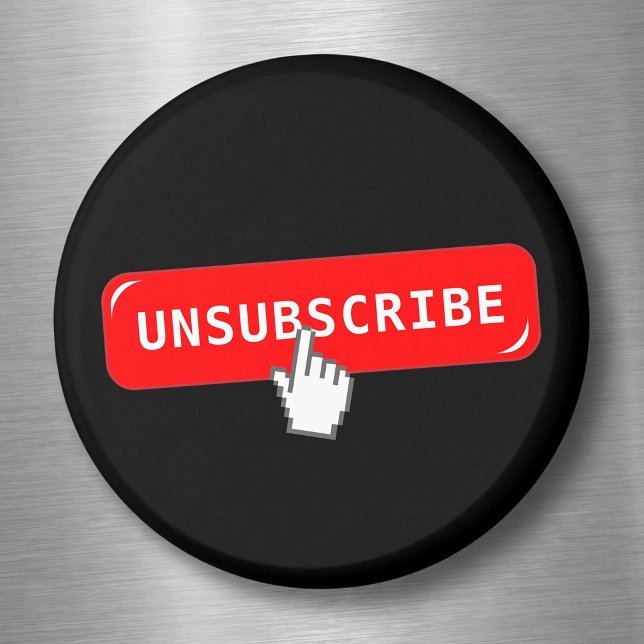 Imán Botón de Cancelar Suscripción Personalizable - Int (Subido por el creador)