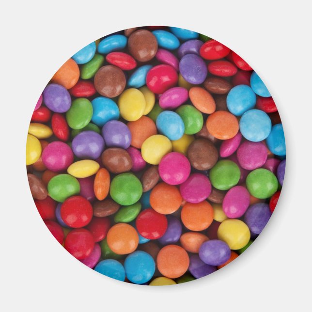 Imán Botón de Caramelo Colorido Lindo (Frente)