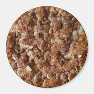 Imán botón de pastel de arroz con chip de chocolate