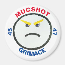 Botón de refrigerador GRIMACE MUGSHOT