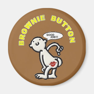 IMÁN BOTÓN DEL BROWNIE