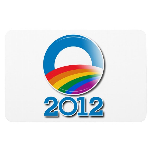 Imán Botón del Orgullo de Obama 2012 (Horizontal)