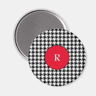 Imán botón Houndstoth de personalizable de 2.25"